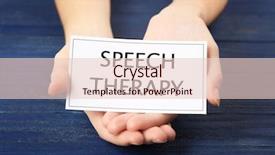  Presentation with speech therapy - Slide deck with human behaviour - speech therapy concept hands holding background and a lemonade colored foreground