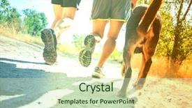  Presentation with human being - Cool new slide deck with human being - dog out enjoying nature backdrop and a soft green colored foreground