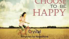  Presentation with human being - PPT layouts having human being - pretty girl riding background and a gold colored foreground