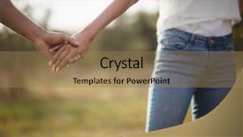  Presentation with holding hands - PPT theme having human body free - cropped image of couple holding background and a  colored foreground