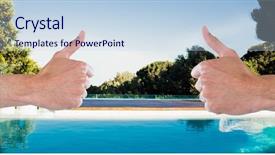  Presentation with digital image - Slide set enhanced with human body free - digital composite of composite image background and a  colored foreground