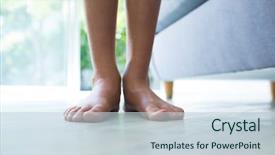  Presentation with human body - Cool new PPT layouts with human body free - low section of girl standing backdrop and a  colored foreground