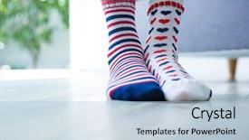  Presentation with socks - Beautiful PPT theme featuring human body free - low section of girl wearing backdrop and a light blue colored foreground