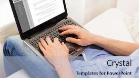  Presentation with programming - Audience pleasing PPT theme consisting of human body free - technology programming people and lifestyle backdrop and a light blue colored foreground