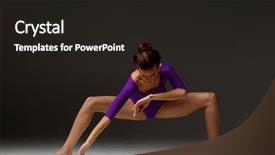  Presentation with elementary school career day and technology and black female teacher - Audience pleasing presentation theme consisting of human body spiritual - beautiful female yoga teacher backdrop and a  colored foreground