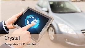  Presentation with car business - Slides having human body systems - transport business trip technology background and a lemonade colored foreground