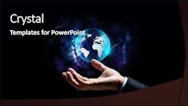  Presentation with blue green future tech business - Presentation enhanced with human body universe - business people and future concept background and a black colored foreground