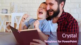  Presentation with red grey - Slides with human books - mid shot of son background and a wine colored foreground