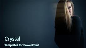  Presentation with stomach - Beautiful presentation theme featuring human collapse - young woman suffering backdrop and a wine colored foreground