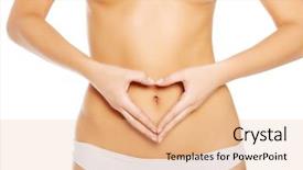  Presentation with slim belly - Cool new slide set with valentine's day rings and hearts 3d illustration backdrop and a dark gray colored foreground