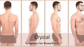  Presentation with model persia kuno - Slide set featuring human dignity - snapshot of model handsome man background and a  colored foreground