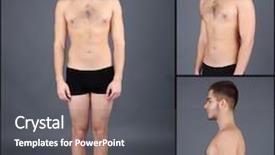  Presentation with grey - Presentation having human dignity - snapshot of model handsome man background and a dark gray colored foreground