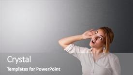  Presentation with ayurvedic medicine making - Beautiful presentation featuring human ear - beautiful young woman making gestures backdrop and a gray colored foreground