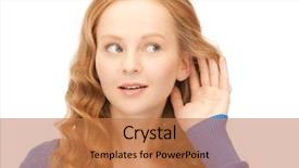  Presentation with human ear - Beautiful PPT theme featuring spinosaurs dinosarus toy figure isolated on white background backdrop and a white colored foreground