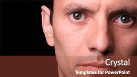  Presentation with black man - Presentation with human ear - young man over black background background and a red colored foreground