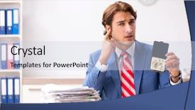  Presentation with hearing aid - Beautiful PPT layouts featuring human ear presentations - deaf employee using hearing aid backdrop and a lemonade colored foreground