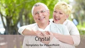  Presentation with happy birthday for husband - Cool new slide deck with human emotion - portrait of happy mature woman backdrop and a lemonade colored foreground