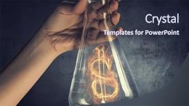  Presentation with money - Cool new slide deck with human experimentation - money making concept mixed media backdrop and a wine colored foreground