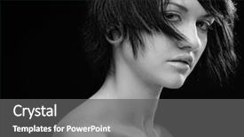  Presentation with short story - Cool new presentation theme with human face - portrait of young beautiful woman backdrop and a  colored foreground