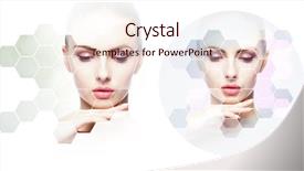  Presentation with human face - Amazing PPT theme having human face in a collage backdrop and a lemonade colored foreground