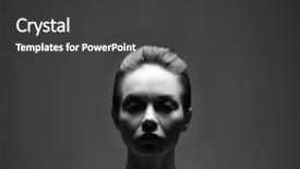  Presentation with horror - Colorful presentation theme enhanced with human figure - horror woman backdrop and a dark gray colored foreground