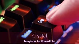  Presentation with light led - Presentation enhanced with human-finger-clicks background and a wine colored foreground