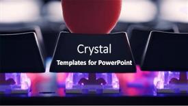  Presentation with light led - Slides having human-finger background and a wine colored foreground