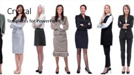  Presentation with human growth development - Audience pleasing PPT theme consisting of human growth development - group of successful young businesswoman backdrop and a soft green colored foreground