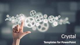  Presentation with human papillomavirus - Amazing slides having human hand pointing at gears backdrop and a  colored foreground