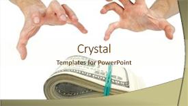  Presentation with take - Theme featuring human hand take over money background and a cream colored foreground