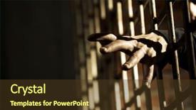  Presentation with conclusion - Slides with human hand through a prison background and a  colored foreground