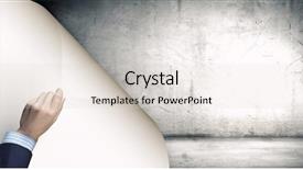  Presentation with turning page - Audience pleasing theme consisting of human hand turning white blank backdrop and a  colored foreground