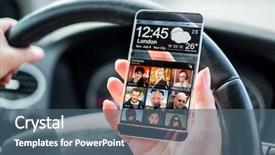  Presentation with humanity - Colorful PPT theme enhanced with human hands concept actual future backdrop and a ocean colored foreground