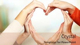  Presentation with shape heart - Cool new slides with rustic alphabet blocks that spell backdrop and a soft green colored foreground