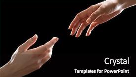  Presentation with black hands - Beautiful presentation featuring human hands on black background backdrop and a black colored foreground