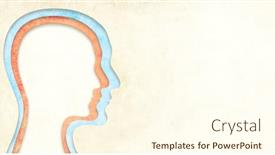  Presentation with cut - Slide deck enhanced with human-heads-in-paper-cut background and a cream colored foreground