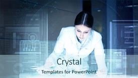  Presentation with technology health - Presentation theme with human health technology - medicine doctor working with modern background and a sky blue colored foreground