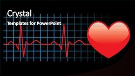  Presentation with vector - Presentation theme with human heart - electrocardiogram see vector version background and a black colored foreground
