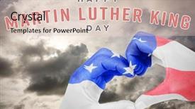  Presentation with usa flag - PPT theme having human king - usa flag painted on hands background and a lemonade colored foreground