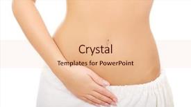  Presentation with slim belly - Theme consisting of human life cycle - slim woman cares about her background and a lemonade colored foreground