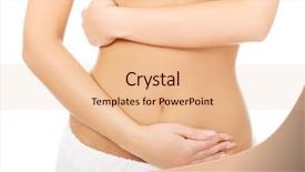  Presentation with slim belly - Beautiful PPT theme featuring human life cycle - slim woman cares about her backdrop and a lemonade colored foreground