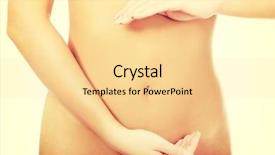  Presentation with slim belly - PPT layouts having human life cycle - slim woman cares about her background and a  colored foreground