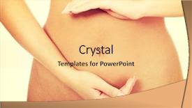  Presentation with slim belly - PPT layouts having human life cycle - slim woman cares about her background and a yellow colored foreground