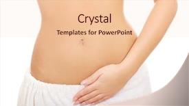  Presentation with slim belly - Cool new slides with human life cycle - slim woman cares about her backdrop and a lemonade colored foreground