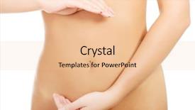  Presentation with slim belly - Beautiful PPT theme featuring human life cycle - slim woman cares about her backdrop and a lemonade colored foreground