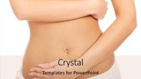  Presentation with woman car driver map - Colorful presentation theme enhanced with human life cycle - woman cares about her belly backdrop and a coral colored foreground