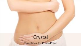  Presentation with god cares - Presentation theme featuring human life cycle - woman cares about her belly background and a lemonade colored foreground