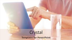  Presentation with water technology - Audience pleasing slide deck consisting of human liver - medicine technology nutritional supplements backdrop and a lemonade colored foreground