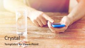  Presentation with water technology - Slides with human liver - medicine technology nutritional supplements background and a lemonade colored foreground