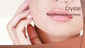  Presentation with clean - Audience pleasing slide deck consisting of human neck - young female with clean fresh backdrop and a lemonade colored foreground